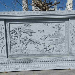 玉溪 芝麻白大型照壁，屏风，影壁