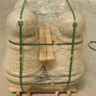 玉溪 黄金麻异形定制雕花——棒棒糖挡车柱