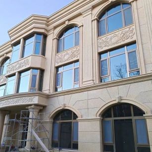 玉溪 黄金麻花岗岩别墅外墙干挂