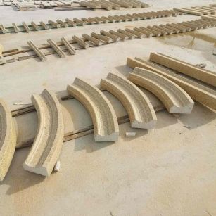 玉溪 黄金麻花岗岩别墅线条