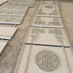 玉溪 白麻花岗岩外墙立面雕刻板