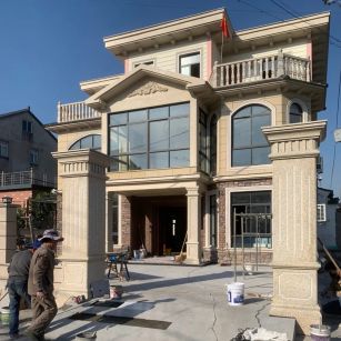 玉溪 黄金麻花岗岩荔枝面别墅外墙干挂私家专属