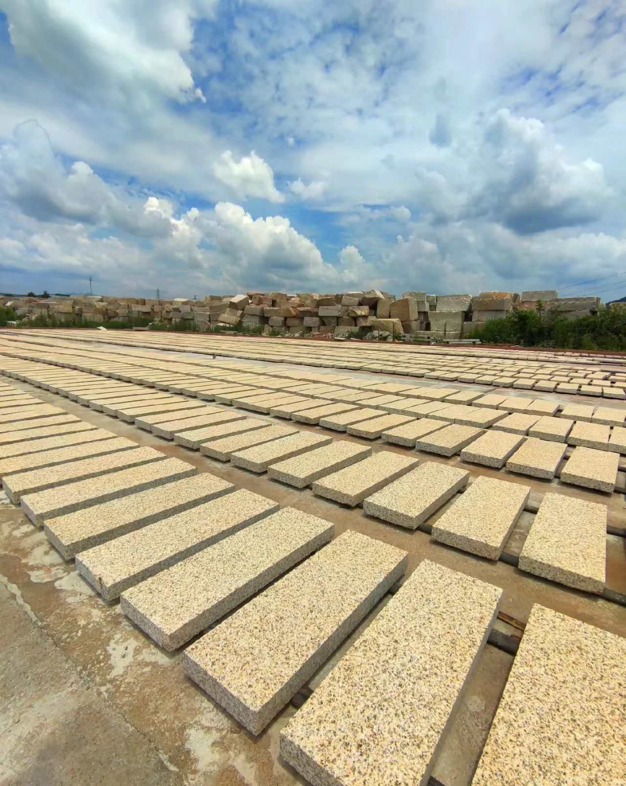 玉溪 黄金麻花岗岩荔枝面地铺石防护中