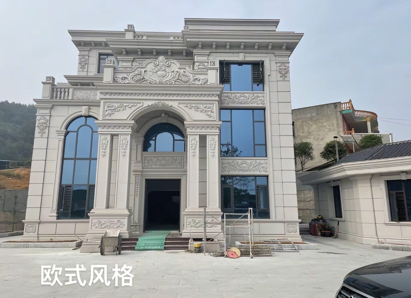 玉溪 白麻花岗岩别墅外墙干挂